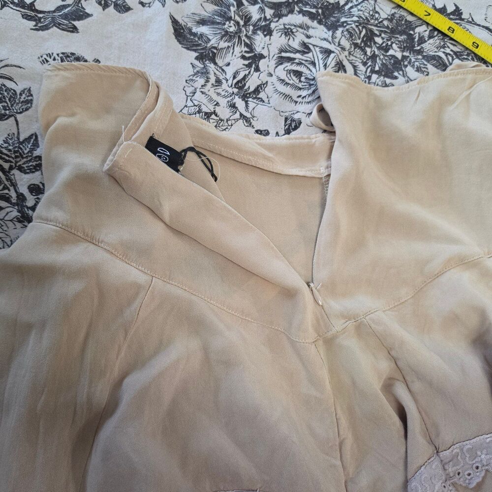 Dolls Kill Current Mood Dip Dye Asymmetrical Hem Skirt - Picture 7 of 10